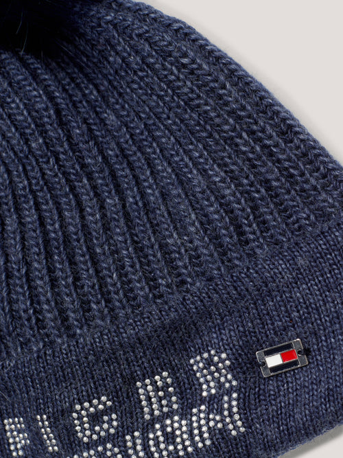 strick-pom-pom-beanie-indigo-blue