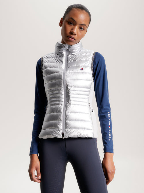 puffer-weste-silver