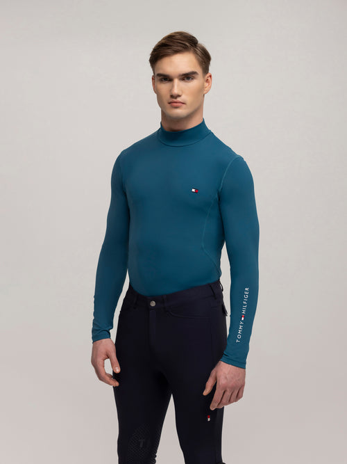phoenix-stehkragen-langarmshirt-turquoise