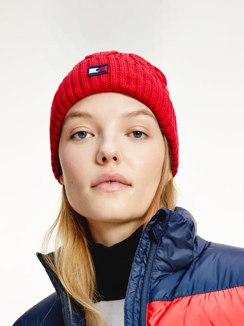 women-beanie-sport-primary-red
