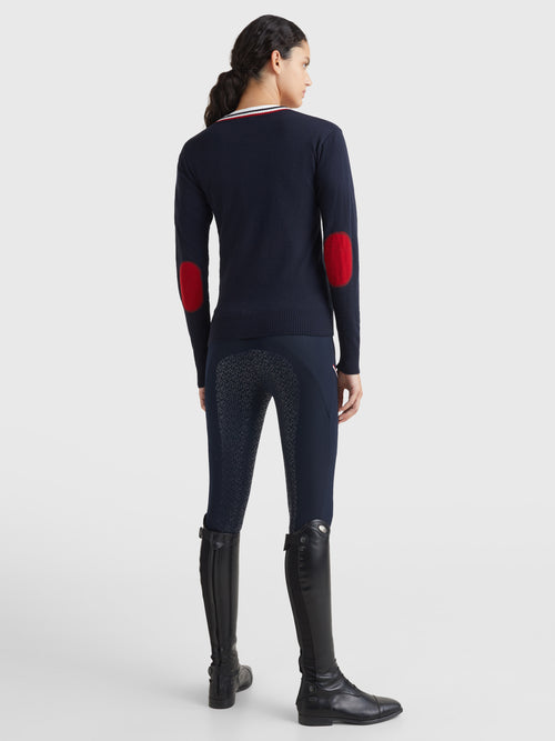 women-v-neck-pullover-light-desert-sky