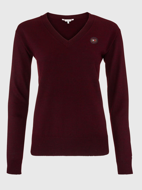 women-v-neck-pullover-light-deep-burgundy